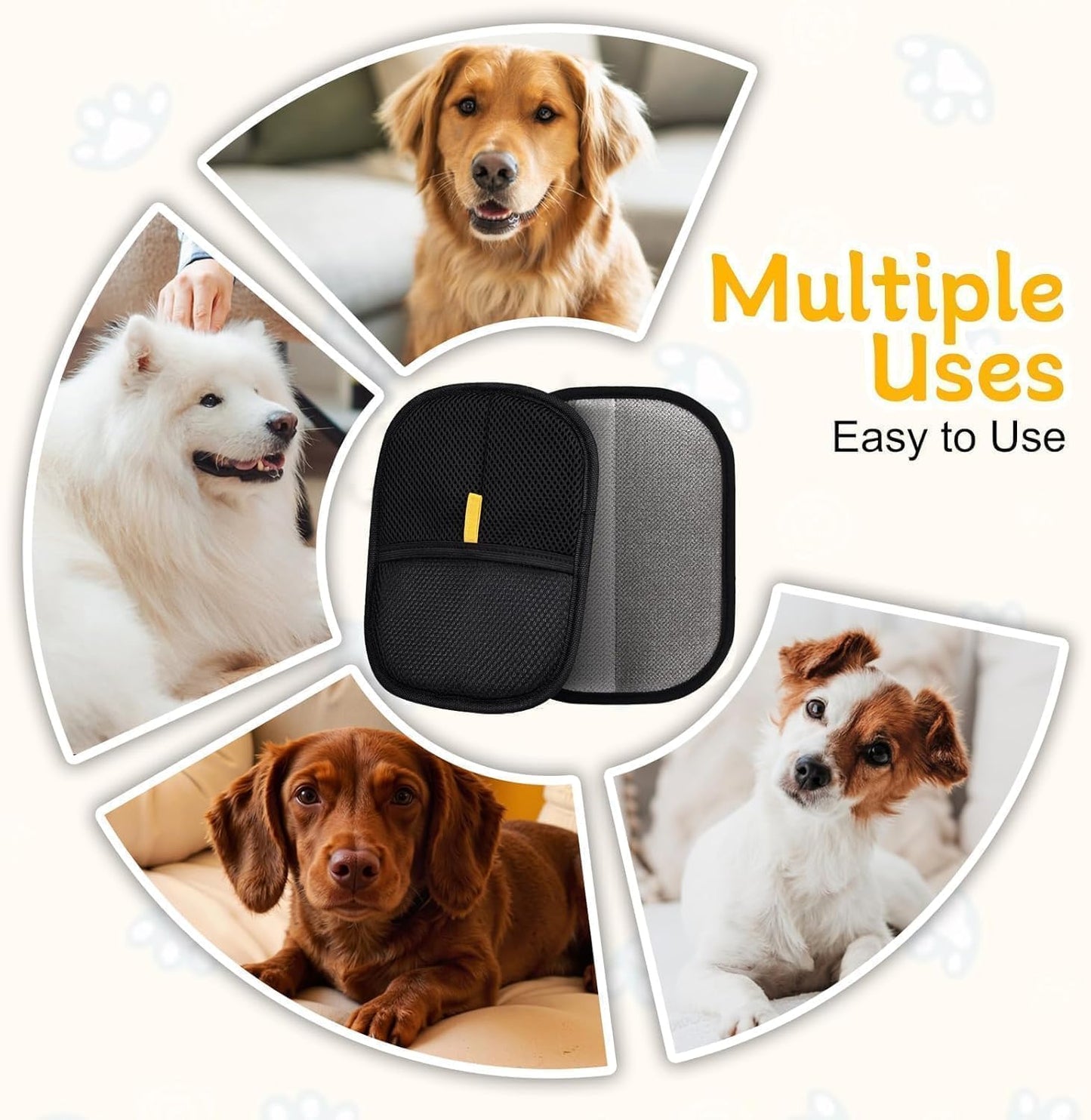 Premium Pet Hair Remover Grooming Glove