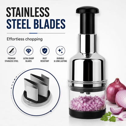 Manual Vegetable Chopper & Slicer for Kitchen