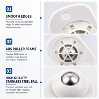 MoveEasy 360° Adhesive Mini Wheels (Pack of 4)