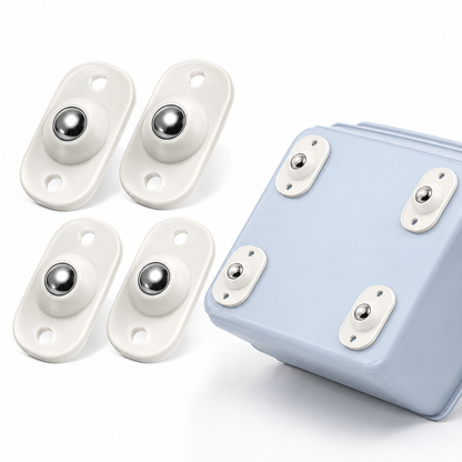 MoveEasy 360° Adhesive Mini Wheels (Pack of 4)