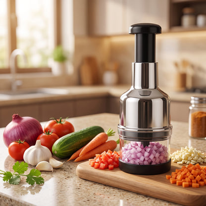 Manual Vegetable Chopper & Slicer for Kitchen