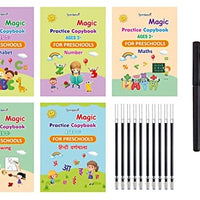 New Auto Erase Magic Copy Books for Kids – Reusable Handwriting Practice Set with Magic Pen & Refills
